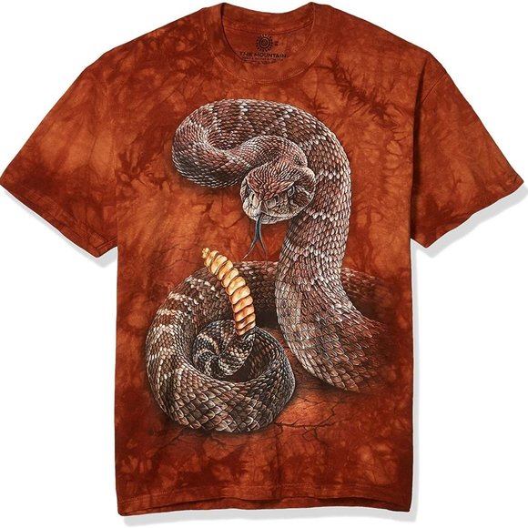 Rattlesnake Snake Charmer Diamondback Reptile Venom The Mountain T-Shirt 4X-5X - Picture 1 of 5